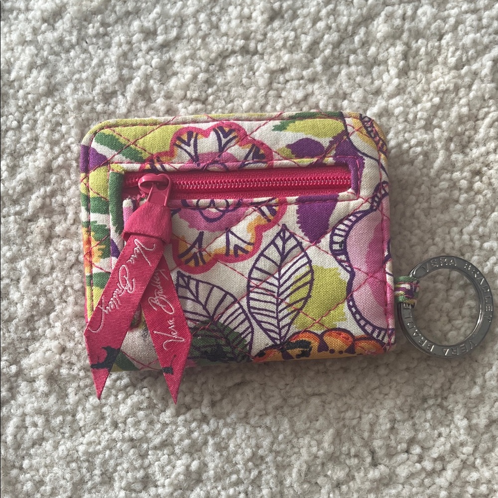 Vera Bradley Multicolor Quilted Pouch with Keyring